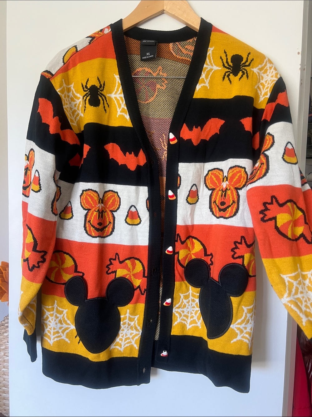 Her Universe Disney Mickey Halloween candy corn Cardigan SOLD OUT